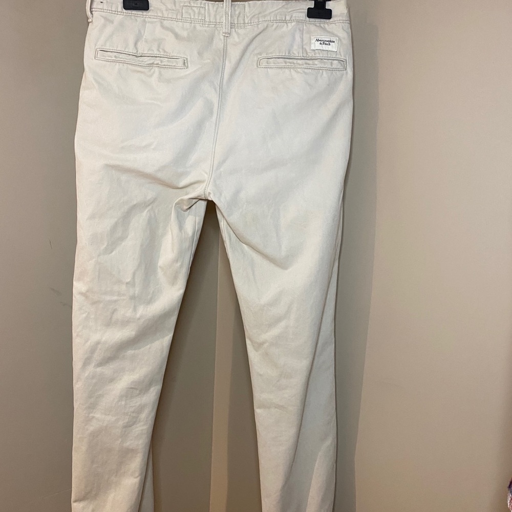 Abercrombie & Fitch cream jeans